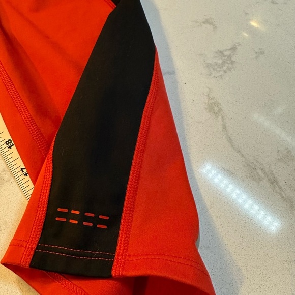 Peace Love World Mind Body Love Color Block Leggings XLP red/black with pockets - Picture 9 of 14